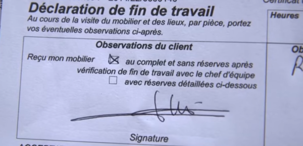 lettre de voiture de déménagement avec le devis